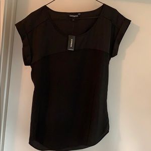 Express black shell blouse NWT